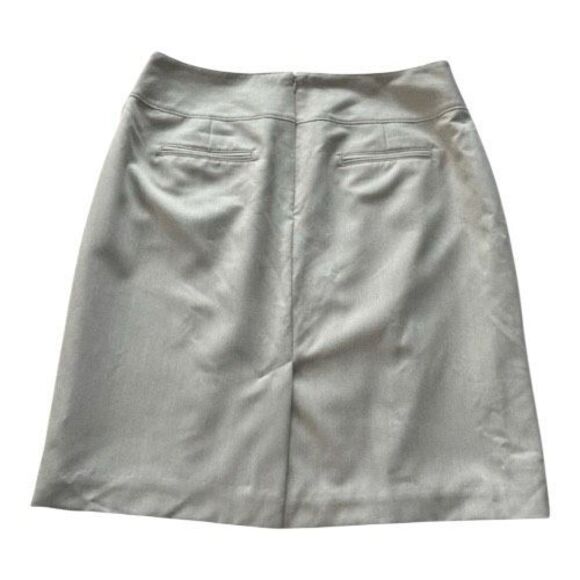 Worthington Straight Career Business Office Short Skirt Size12 Beige Pockets - Picture 9 of 10